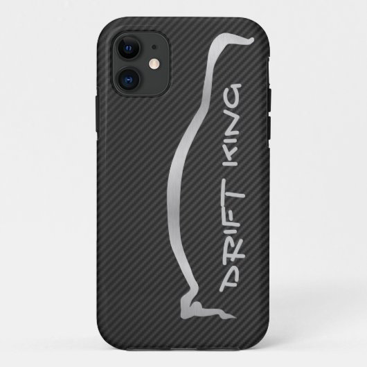 Grau-Silhouette "Antrieb-König-" Evolution X Case-Mate iPhone Hülle (Rückseite)