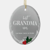 Grau Silver Foto Best Ever Oma Keramik Ornament (Rechts)