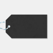 Grau-Skull Spooktacular-Halloween-Party Geschenkanhänger (Rückseite Horizontal)