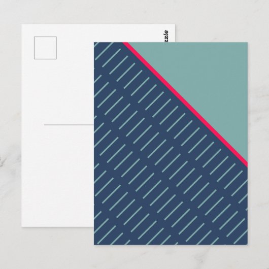 Grau-Slice Postkarte (Vorne/Hinten)