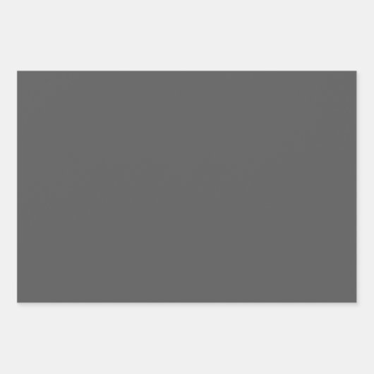 Grau-Solid-Farbe Geschenkpapier Set (Vorderseite 2)