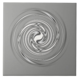 Grau-Spiral-Keramik Fliese