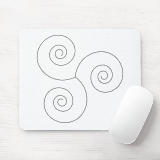 Grau-Spirale des Lebens Mousepad (Mit Mouse)