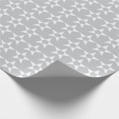 Grau-Star-Muster-Papier Geschenkpapier (Ecke)