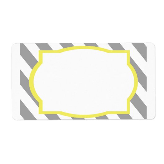 Grau-Streifen-Border-Label (Vorne)