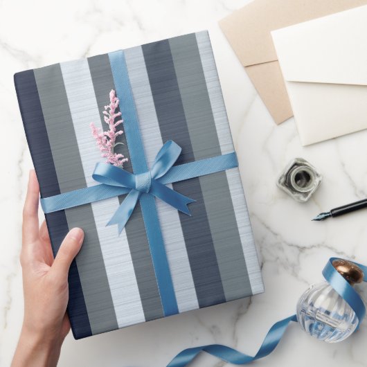 Grau-Streifen  Geschenkpapier (Schenken)