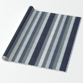 Grau-Streifen Geschenkpapier (Ungerollt)