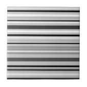 Grau-Streifen, klein (4,25" x 4,25") Fliese (Vorderseite)