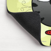 Grau Striped Kitty Mousepad (Ecke)