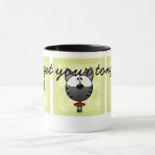 Grau Striped Kitty Tasse (Zentrum)