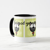 Grau Striped Kitty Tasse (Vorderseite Links)