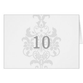 Grau-subtile Damask-Tischnummer