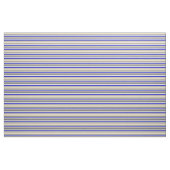 Grau, Tan, Dunkelgrau, Blau und Weiß Muster Stoff (Fat Quarter (45,7 x 55,9 cm))