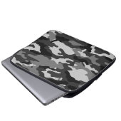 Grau-Tarnung| Neopren-Laptop Laptopschutzhülle (Vorne Knopf)