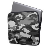 Grau-Tarnung| Neopren-Laptop Laptopschutzhülle (Vorderseite Links)