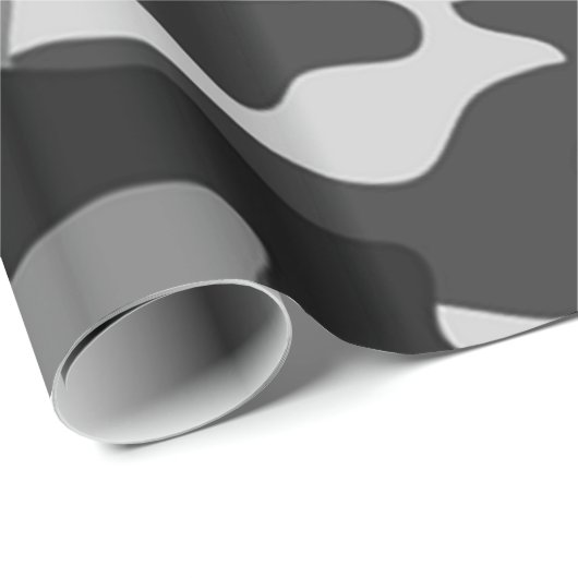 Grau-Tarnung| Wrackpapier Geschenkpapier (Rolleneckpunkt)