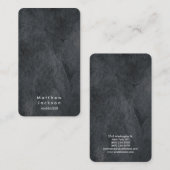 Grau Texture Moderner Schlichter Beruflicher Manag Visitenkarte (Vorne/Hinten)