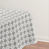 Grau-Tiled-Diamantquadrat-Muster Tischdecke (Beispiel)