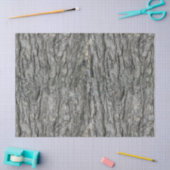 Grau Tones Rustic Wood Bark Print Seidenpapier (Basteln)