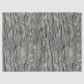Grau Tones Rustic Wood Bark Print Seidenpapier (Vorderseite)