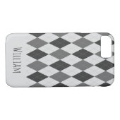 Grau tont Rauten-Muster iPhone 7/8 Fall Case-Mate iPhone Hülle (Rückseite (Horizontal))