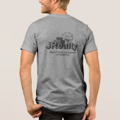 Grau Tri-Blend Shirt (Rückseite)