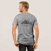 Grau Tri-Blend Shirt (Rückseite voll)