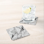 Grau "Twilight Marble Fantasy" Marmortextur Bott Untersetzer (Vor Ort)