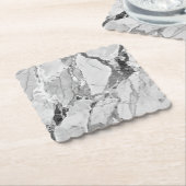 Grau "Twilight Marble Fantasy" Marmortextur Bott Untersetzer (angewinkelt)