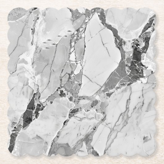 Grau "Twilight Marble Fantasy" Marmortextur Bott Untersetzer (Vorderseite)