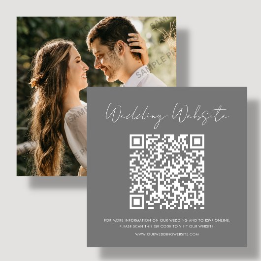 Grau | UAWG | | Hochzeitswebsite Mitteilungskarte