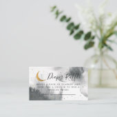 Grau über dem Mond Windeldusche-Windelwanne Begleitkarte (Stehend Vorderseite)