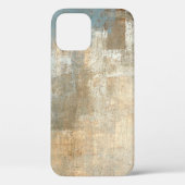 Grau und Beige Abstrakte Kunst Malerei abstrakt, K Case-Mate iPhone Hülle (Rückseite)