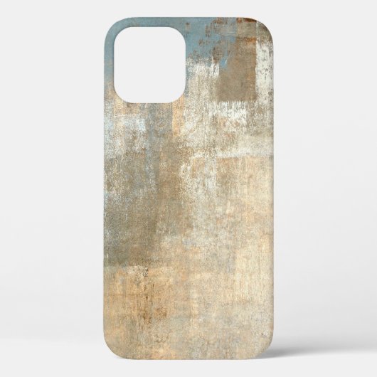 Grau und Beige Abstrakte Kunst Malerei abstrakt, K Case-Mate iPhone Hülle (Rückseite)