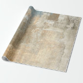 Grau und Beige Abstrakte Kunst Malerei abstrakt, K Geschenkpapier (Ungerollt)