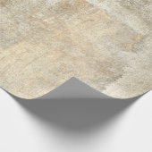 Grau und Beige Abstrakte Kunst Malerei abstrakt, K Geschenkpapier (Ecke)