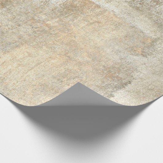 Grau und Beige Abstrakte Kunst Malerei abstrakt, K Geschenkpapier (Ecke)