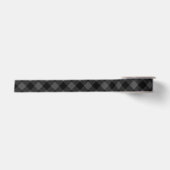 Grau und Black Buffalo Karo Satinband (Vorderseite)