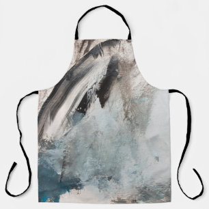 Grau und Blau Abstrakte Kunstmalerei.abstrakt,art, Schürze