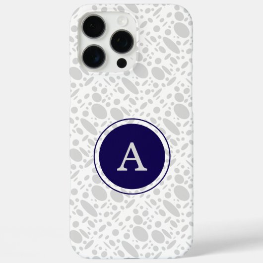 Grau und Blau Case-Mate iPhone Hülle (Rückseite)