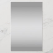 Grau und Blau-Hochzeitsprogramm (Rückseite)