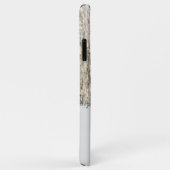 Grau und cremefarbene rustikale Imitate Holz geben Case-Mate iPhone Hülle (Hinten/Rechts)