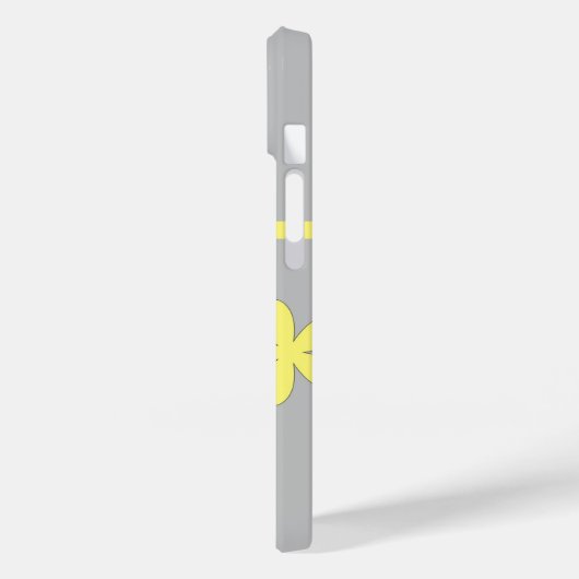 grau und gelb, Case-Mate iPhone hülle (Rückseite / Links)