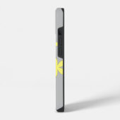 grau und gelb, iPhone hülle (Linke Seite)