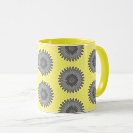 grau und gelb, tasse (VorderseiteRechts)