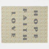Grau und Gold Awareness Ribbon Angel Blanket Fleecedecke (Vorderseite (Horizontal))