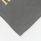 Grau und Gold Awareness Ribbon Angel Blanket Fleecedecke (Ecke)