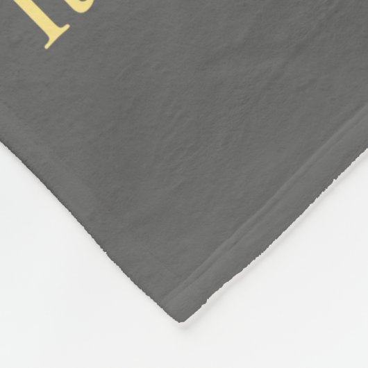 Grau und Gold Awareness Ribbon Angel Blanket Fleecedecke (Ecke)