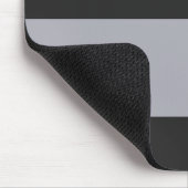 Grau und Grau, einfach, extra breite Streifen Mousepad (Ecke)