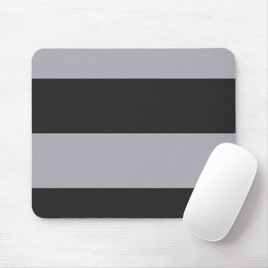 Grau und Grau, einfach, extra breite Streifen Mousepad (Mit Mouse)